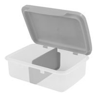 box 0,5l OLEK pras.PEPA, 17x13x 3,5cm,tyrkys, svačin.,na tužky, plast