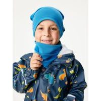 Unuo Dětský nákrčník z teplákoviny Basic, Modrá