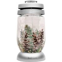 Bolsius LUCERNA HŘBITOVNÍ 22CM STŘÍBRNÁ/BOROVICE 36H_hamashop