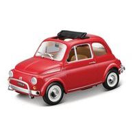 Bburago Bburago - Auta HOBBY, Fiat 500L (1968), červená, 1:24