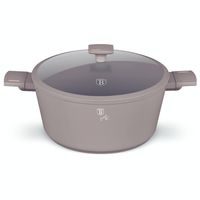 BERLINGERHAUS Kastrol s titanovým povrchem a poklicí 28 cm Taupe Collection BH-8102