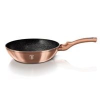 BERLINGERHAUS Pánev Wok s mramorovým povrchem 28 cm Rosegold Metallic Line BH-1512