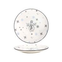 HIT TALÍŘ SNĚHULÁK MODRÝ ČERNÝ 26,5CM