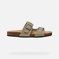 Khaki pánské sandály Geox Terreno + Grip