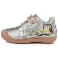 Ponte20, dětské boty, kožené, DA03-1-479 stříbrné