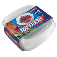 heidrun SADA 3 KS PLASTOVÝCH ČTVERCOVÝCH DÓZ Á 0,9L_hamashop