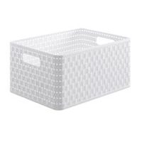 koš-box 18,0l bílý COUNTRY A4, 36,8x27,8x19,cm, plast