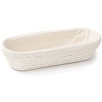 ošatka ovál 35x14x7,5cm, PEDIG+látka přírodní
