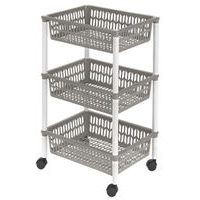 heidrun REGÁL KOŠOVÝ NA KOLEČKÁCH,3 PATRA,40X30X66CM,PLAST_hamashop