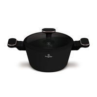 BERLINGERHAUS Kastrol s titanovým povrchem a poklicí 20 cm Black Rose Collection LP-BH-251