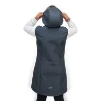 ESITO Dámská zimní softshellová vesta s beránkem Brown - hnědá