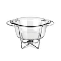 mísa 3,3l d22,8x12,5cm, zapék., THERMO, var.sklo, stojan kov