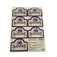 etikety SLIVOVICE 7ks, samolepky