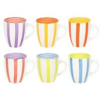 HIT Hrnky na kávu i čaj sada 6 ks 350 ml SUMMER HT-24326121