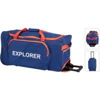 PROWORLD Cestovní taška na kolečkách 75 l modro oranžová KO-DG6000110