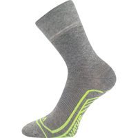 Ponožky dětské zimní vlněné IRIZARIK se stříbrem SVĚTLE ŠEDÉ S MAGENTOU