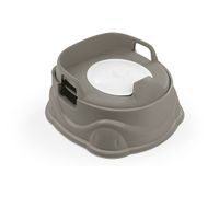 DOLU 3v1 nočník, sedátko na WC, stolička, šedá, 20x34,5x37 cm