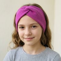 Dívčí čelenka s křížením MY MIMI - Malinová