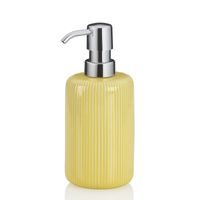 KELA Dávkovač mýdla Ava keramika žlutá 17,5cm 7,5cm 350,0 ml KL-24430