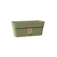 truhlík 30cm OLIV.ZELENÁ ETHICA+miska, š13,v12cm, plast