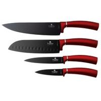 BERLINGERHAUS Sada nožů s nepřilnavým povrchem 4 ks Burgundy Metallic Line BH-2887