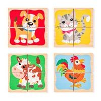 WOODY Minipuzzle - Zvířátka