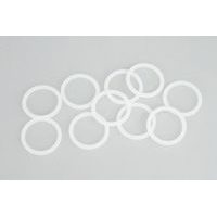 kroužek d20 /20ks/-záclonový, bílý plast