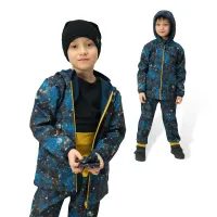 Unuo Dětská softshellová bunda s fleecem Basic, Růžová, Jednorožci