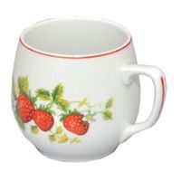 hrnek 300ml BAŇÁK-JAHODY, čes.porcelán