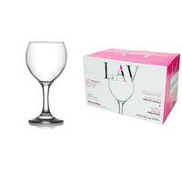 sklen. 210ml, 6ks, MISKET, v14,7cm, (FAN) - č.víno