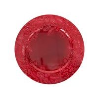 HIT TALÍŘ DEKORAČNÍ 33CM CESMÍNA ČERVENÁ