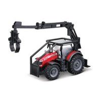 Bburago Bburago - FarmLand, Traktor Massey Ferguson 8740S - lesný traktor, 10cm