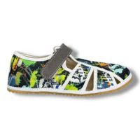 Dětské barefoot bačkory Jonap - Zelený dino