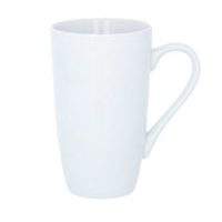 hrnek 650ml, VYSOKÝ, bílý porcelán