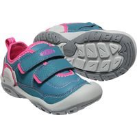 Dětské boty KEEN KNOTCH HOLLOW DS YOUTH blue coral/pink peacock