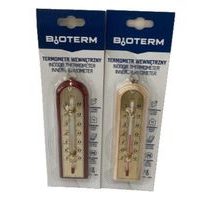 teploměr 15,0x4,3cm pokoj. -10°C+50°C, dř.+mosaz