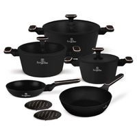 BERLINGERHAUS Sada nádobí s titanovým povrchem 10 ks Black Rose Collection BH-8362