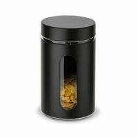 dóza 1,00l SKLO ČERNÁ d10x18cm, průhled *PO 15.6.