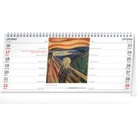 NOTIQUE Stolní kalendář Města 2026 – 14denní, 33 x 14,5 cm