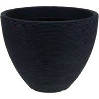 EXCELLENT HOUSEWARE Květináč žebrovaný 40 x 31 cm antracit KO-Y54191280