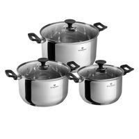BLAUMANN Sada nádobí nerez 6 ks 16/20/24 cm Gourmet Line BL-3863