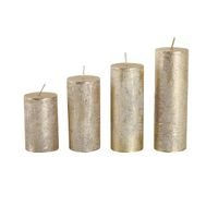 Provence SVÍČKY ADVENTNÍ 4KS, ZLATÉ_hamashop