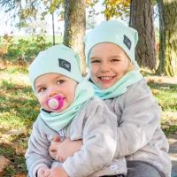 ESITO Dětské softshellové kalhoty DUO Šedý melír - šedá