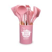 ALPINA Sada kuchyňského náčiní 12 ks růžová ED-224025