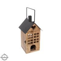 I Lucerna mango/kov BLACK 18x18x36 cm