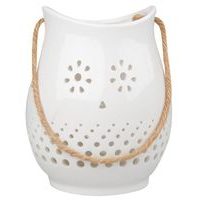 svícen/lucerna na svíčku, 14cm, porcelán