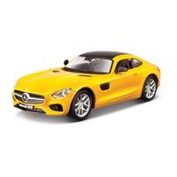 Bburago Bburago - Auta HOBBY, Mercedes AMG GT, žlutá, 1:32
