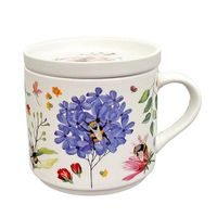 hrnek 450ml MEADOWS+víčko, d8x8,5cm, porcelán *po 9.10.