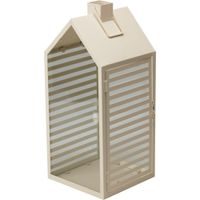PROGARDEN Lucerna kovová sada 2 ks 18 / 14 cm bílá KO-NB1251550