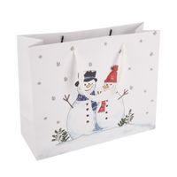Dárková taška SNĚHULÁK 32x12x26 cm
